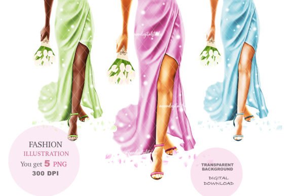 Elevate Your Designs: Wedding Clipart & Fashion Girl Artistry