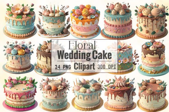 Floral Wedding Cake Clipart: A Designer's Guide to Elegant Embellishments