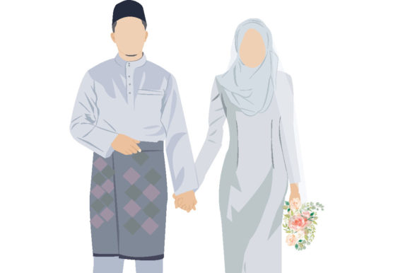 Stunning Wedding Muslim Half Body Designs for Your Projects