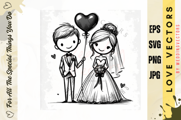 Timeless Romance: The C3176 Wedding Vector Collection