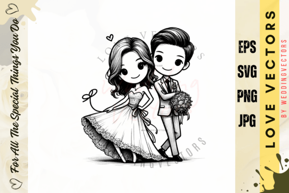 Wedding Couple and Love Vectors - C3033: A Designer's Guide