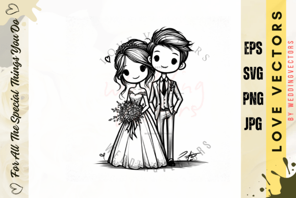 Wedding Couple and Love Vectors - C3035: A Designer's Guide