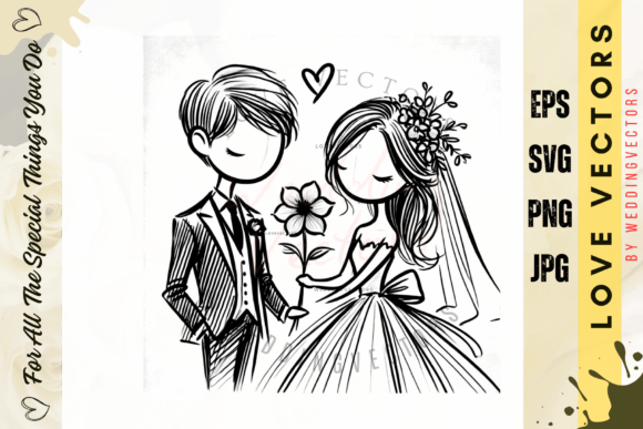 Wedding Couple and Love Vectors - C31: Beyond the Standard Serif