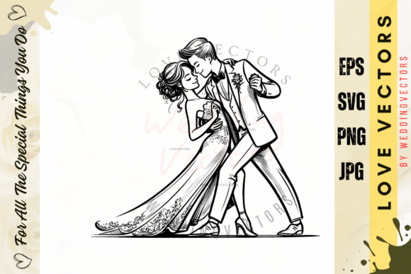 Wedding Couple and Love Vectors - C3119: A Visual Guide