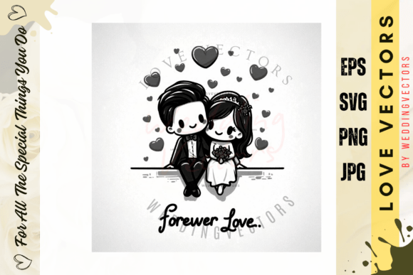 Wedding Couple and Love Vectors - C313: Capturing Timeless Romance