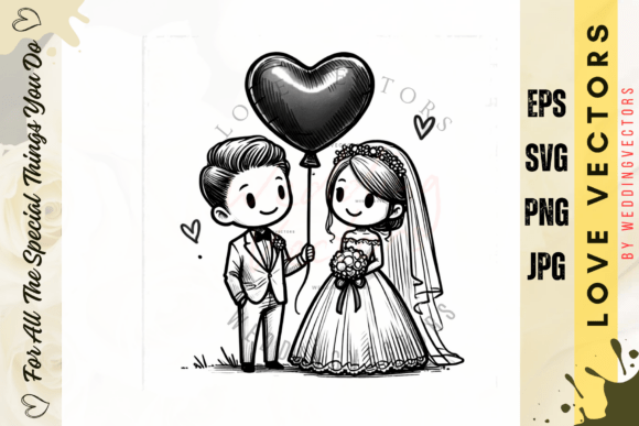 Wedding Couple and Love Vectors - C3134: The Graphic Pack for Romance