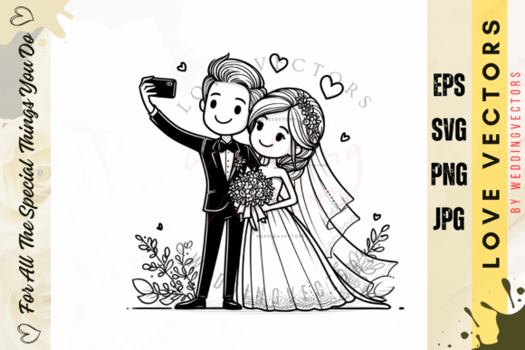 Wedding Couple and Love Vectors - C3167: A Visual Guide