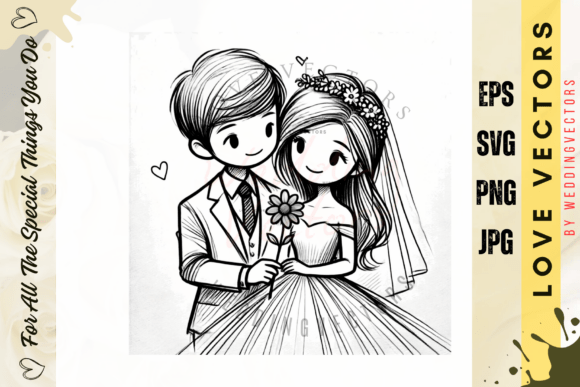 Wedding Couple and Love Vectors - C318: A Designer's Guide