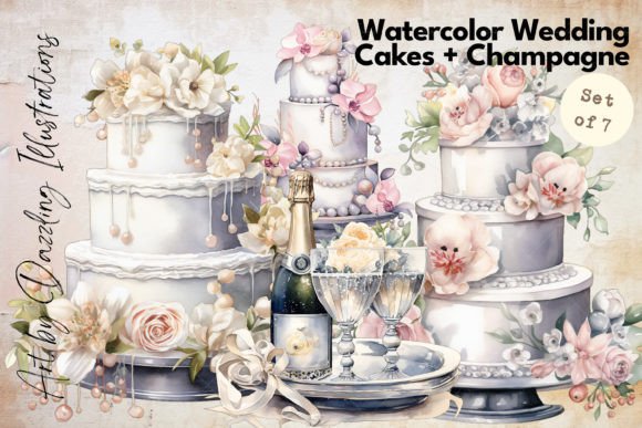 Wedding Delights: Cakes and Champagne